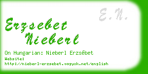 erzsebet nieberl business card